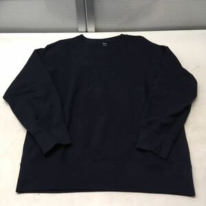 送料無料★UNIQLO ユニクロ★スウェットトレーナー　スウェットシャツ★メンズ XLサイズ★ネイビー#60116sNj93