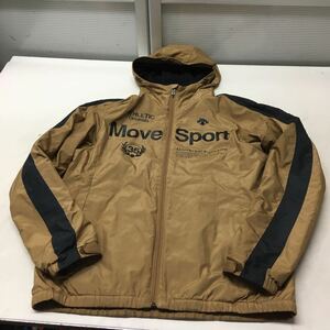 送料無料★MOVE SPORT DESCENTE ムーブスポーツ デサント★防寒ウィンドブレーカー 裏起毛ナイロンパーカー★メンズLサイズ#60118sj97