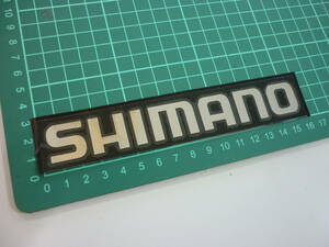 ■正規非売品　SHIMANO シマノシルバー　16センチ　転写ステッカー　大 ミラー クローム メッキ オシア リミテッドプロ　　