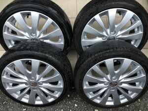 軽自動車流用スズキスイフトRS用 純正アルミホイール4本セット6J ＋45 165/50R16検索用スペーシアカスタムアルトワークス