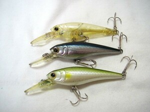 ラッキークラフト　ベビーシャッド 60F ３個 セット 　　　　　　　　　　　　 (管釣りトラウト エリア　BEVY SHAD