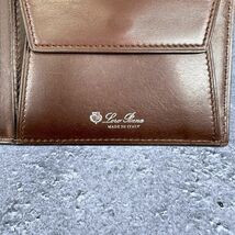 【美品】Loro Piana ロロピアーナ レザー 二つ折り財布_画像9