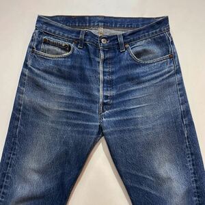 美色♪80s USA製 Levis 501 W34L32 ビンテージ ゴールデンサイズ ヒゲ ハチノス リーバイス 501 89年製 522