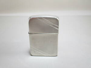 E061*ZIPPO 09* 　撫角　2本ライン　ジッポライター　/中古　