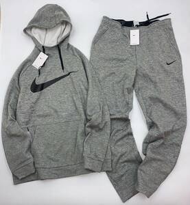 NIKE ナイキ THERMA-FIT サーマ フリースフーディ＆パンツ　CU6240-063 932254-063 グレー　XL.