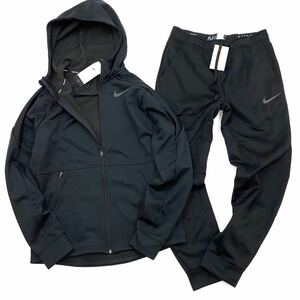 NIKEナイキ　THERMA FIT フーディージャケット&テーパードパンツ　DD2125-010 932256-010 黒　M