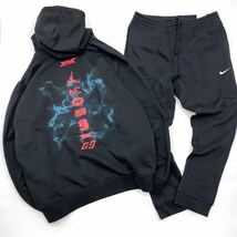 NIKE ナイキ ジョーダン 八村塁　裏起毛　フリース　パーカー　セットアップ　FD0619-010 905236-010 黒　2XL_画像1