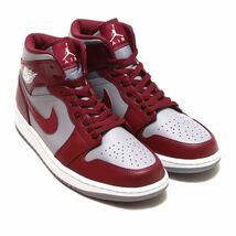 NIKE ナイキ AIR JORDAN 1エアジョーダン MID 箱なし　DQ8426-615 チェリーレッドグレー　25.5cm_画像1