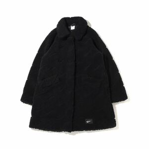 NIKE ナイキ WMNS アイコン クラッシュシェルパ　ロングジャケット　定価24200円　DD5089-010 黒　2XL