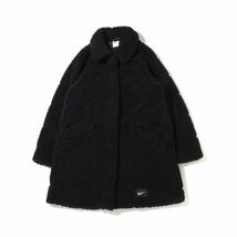 NIKE ナイキ WMNS アイコンクラッシュ　シェルパ　ロングジャケット　定価24200円　DD5089-010 黒　2XL_画像1