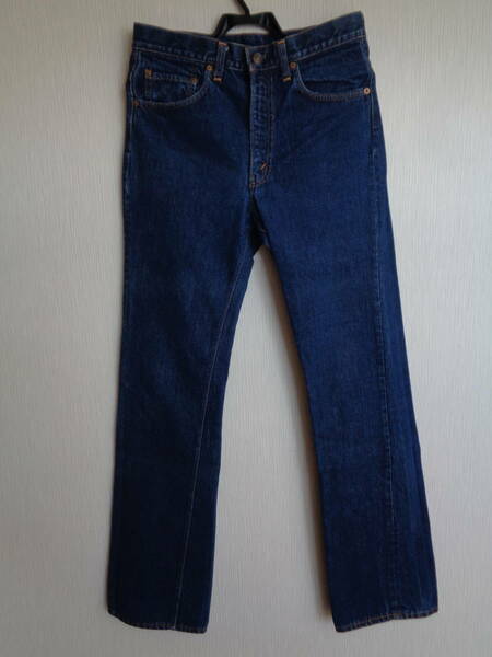 濃紺 美品 ヴィンテージ 70s Levi's リーバイス 517-0217 ６６ 前期 オリジナル シングル 刻印 2 ７３年１２月 ☆ 501xx 大戦 ビッグE