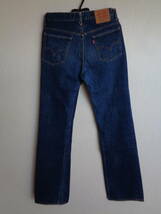 濃紺 美品 ヴィンテージ 70s Levi's リーバイス 517-0217 ６６ 前期 オリジナル シングル 刻印 2 ７３年１２月 ☆ 501xx 大戦 ビッグE_画像6