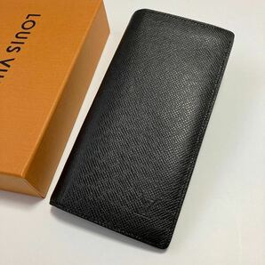 ★LOUIS VUITTON ルイヴィトン タイガ ポルトフォイユブラザ 折り長財布 メンズ 黒 中古美品【鑑定済み 本物保証】