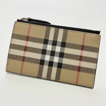 ★未使用 保管品 BURBERRY カード コイン ケース レザー メンズ レディース【鑑定済み 本物保証】_画像1