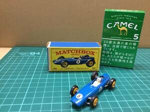 【ミニカー】MATCH BOX B.R.M RACING CAR マッチボックス 青5