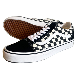 格安 VANS バンズ UA OLD SKOOLオールドスクールBLK/WHITEチェッカー柄 27.5cm 新品未使用