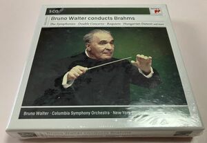 未開封 5CD ブルーノ ワルター コンダクツ ブラームス Walter Brahms フランチェスカッティ フルニエ ゼーフリート コロンビア交響楽団