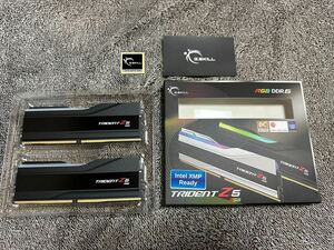 【1円スタート・美品】G.Skill TRIDENT Z5 RGB F5-5600J3636C16GX2-TZ5RK 16GB×2枚 DDR5 メモリ RAM 合計32GB【動作確認済み】