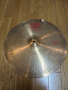 ジャンク　PAISTE 2002 crash 18インチ クラッシュシンバル　割れアリ