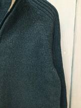 COLUMBIA コロンビア ハーフジップ コットンニット セーター アウトドアカジュアル メンズS 良品綺麗_画像4