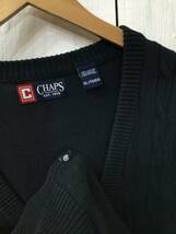 CHAPS チャップス コットンニットベスト ケーブルニット メンズXL 良品綺麗_画像10