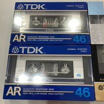 パ）未使用品 カセットテープ TDK AR46 TYPE I AR90 TYPE I SA46 TYPE Ⅱ D60 TYPE I ノーマルポジション ハイポジション _画像2