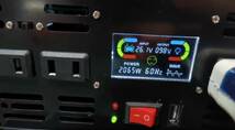 正弦波 インバーター 2200W/4500W 24V仕様 リモコン付き カラーモニター 車 コンセント USB AC100V 直流 交流 発電_画像4