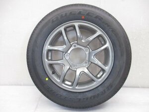 即決 1本のみ出品 ジムニー JB64W 純正 16 × 5.5J IS 55 アルミ ホイール ブリジストン タイヤ 175/80R16 77R0-655 2023年製 (B037670)