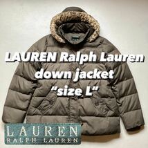 LAUREN Ralph Lauren down jacket “size L” ローレンラルフローレン ダウンジャケット_画像1