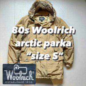 80s Woolrich arctic parka “size S” 80年代 ウールリッチ アークティックパーカ ファー付きダウン ベージュ