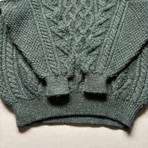 turtleneck fisherman knit sweater “ネップ混” “pure new wool100%” タートルネックニットセーター ピュアニューウール100%_画像4