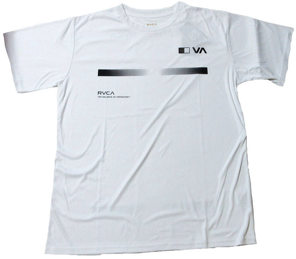 RVCA ルーカ ラッシュガード サーフ 水着 半袖 Tシャツ XLサイズ ホワイト 白 送料無料