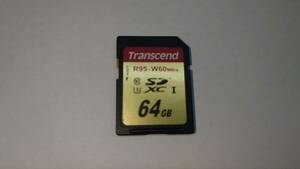 * secondhand goods * format settled *Transcend SDXC UHS-1 Class 3 memory card 64GB* amount :1 sheets 