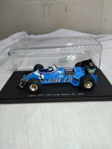 spark スパーク 1/43 Ligier リジェ JS21 ロングビーチGP J-ピエール・ジャリエ 1983 #25 S1795 外箱なし