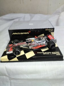 ミニチャンプス 1/43 ボーダフォン マクラーレン メルセデス MP4-23 L.ハミルトン 2008 VODAFONE McLAREN MERCEDES MP4-23 L.HAMILTON 2008