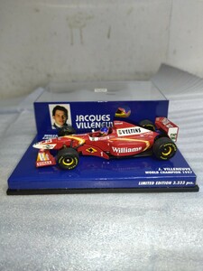 ミニチャンプス 1/43 J.VILLENEUVE WORLD CHAMPION 1997 