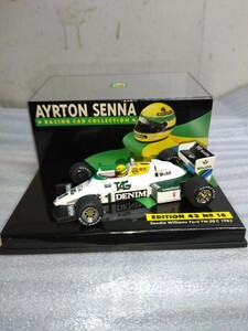 ミニチャンプス アイルトンセナ レーシングカーコレクション 1/43 サウディア ウィリアムズ フォード FW 08 C 1983