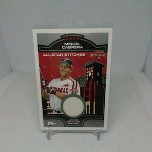 2004 Topps Miguel Cabrera All Star Game Used Jersey MLB 三冠王 オールスター実使用