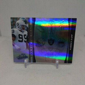 【5枚限定】 2006 Absolute Warren Sapp Tools Of The Trade Black Spectrum /5 NFL Raiders Legend HOF 初期傷あり