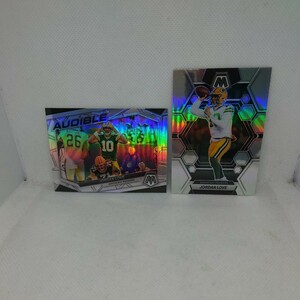 2023 Panini Mosaic Jordan Love Silver Prizm & Audible Silver Prizm NFL GNB Packers Prizms 今季ブレイク