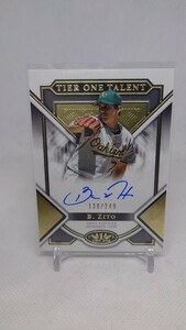 2023 Topps Tier One Barry Zito Auto MLB A's BIG3 Legend Autograph On Card Signature