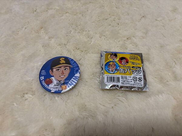 和田 毅投手 福岡ソフトバンクホークスシークレット缶バッチ