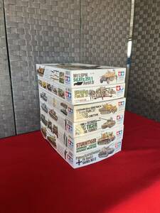 【ジャンク品】1/35 タミヤ ドイツ6点セット プラモデル ミリタリー キングタイガー、ストームタイガー他