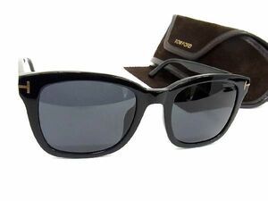 1円 ■美品■ TOM FORD トムフォード TF638‐K 01A 55□22 145 サングラス メガネ 眼鏡 メンズ レディース ブラック系 AT6171