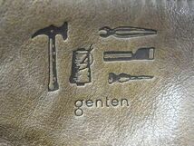 1円 ■美品■ genten ゲンテン レザー クロスボディ ショルダーバッグ 斜め掛けかばん レディース メンズ ブラウン系 BG6554_画像6