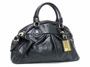 1円 ■美品■ MARC BY MARC JACOBS マークバイマークジェイコブス レザー ハンドバッグ レディース ブラック系 BH0460