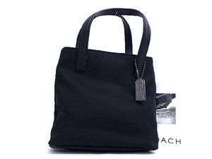 1円 ■極美品■ COACH コーチ 8123 ナイロン ハンドバッグ トート レディース ブラック系 BG6029