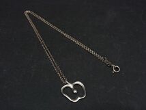 1円 TIFFANY＆Co ティファニー エルサペレッティ アップル SV925 ネックレス ペンダント アクセサリー レディース シルバー系 AR2687_画像1