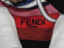 1円 FENDI フェンディ ラッピー ツイリー リボンスカーフ レディース マルチカラー BE8610_画像3