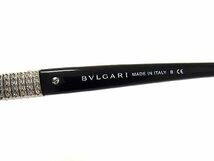 1円 ■極美品■ BVLGARI ブルガリ 8068-B-A 501/8G ラインストーン サングラス メガネ 眼鏡 レディース ブラック系 BF5034_画像5
